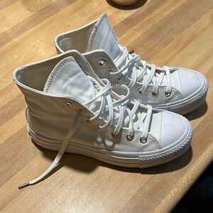 White High Top Canvas Sneakers